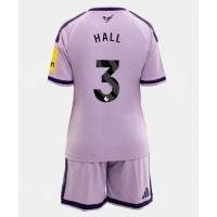 Camiseta Newcastle United Lewis Hall #3 Tercera Equipación Replica 2026-27 para niños mangas cortas (+ Pantalones cortos)